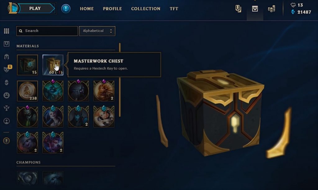 What’s Inside the Masterwork Chest?