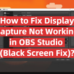 How to Fix Display Capture Not Working in OBS Studio (Black Screen Fix)_